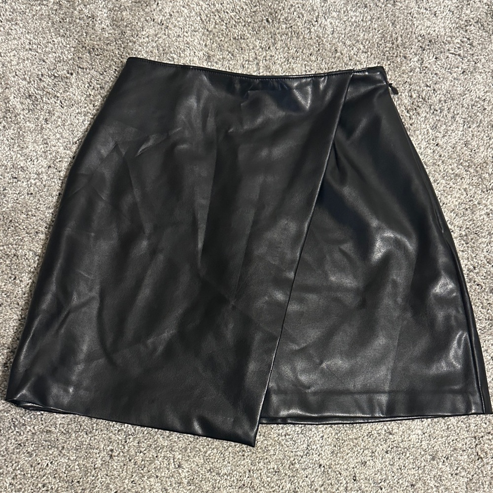 Abercrombie & Fitch Black Mini Wrap Skort